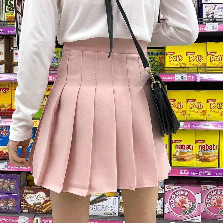 AESTHETIC CUTE EGIRL SCHOOL SKIRT - Cosmique Studio