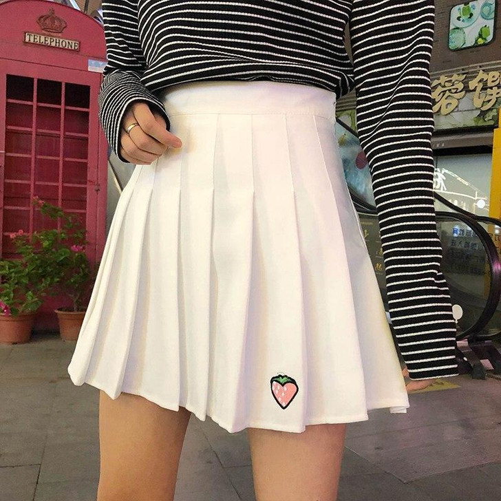 Aesthetic Cute Egirl School Skirt - Cosmique Studio