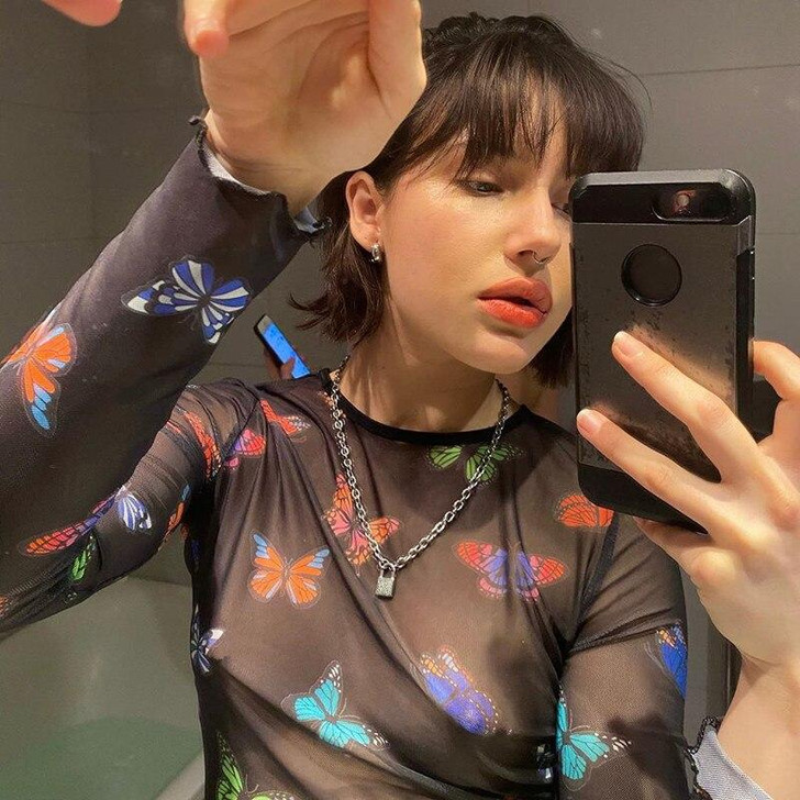 BUTTERFLY TRANSPARENT CROP TOP-Cosmique Studio BUTTERFLY TRANSPARENT CROP TOP-Cosmique Studio