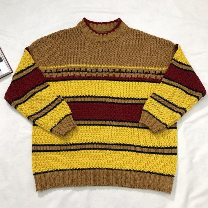 80S VINTAGE KNITTED SWEATER - Cosmique Studio