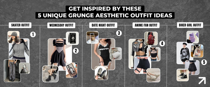 Get Inspired by These 5 Unique Grunge Aesthetic Outfit Ideas title=