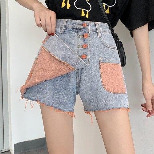 aesthetic-ulzzang-denim-shorts