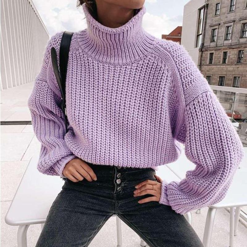 Plush Turtleneck Sweater - Cosmique Studio