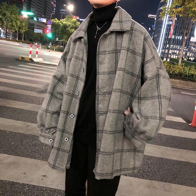 plaid jacket men's wool