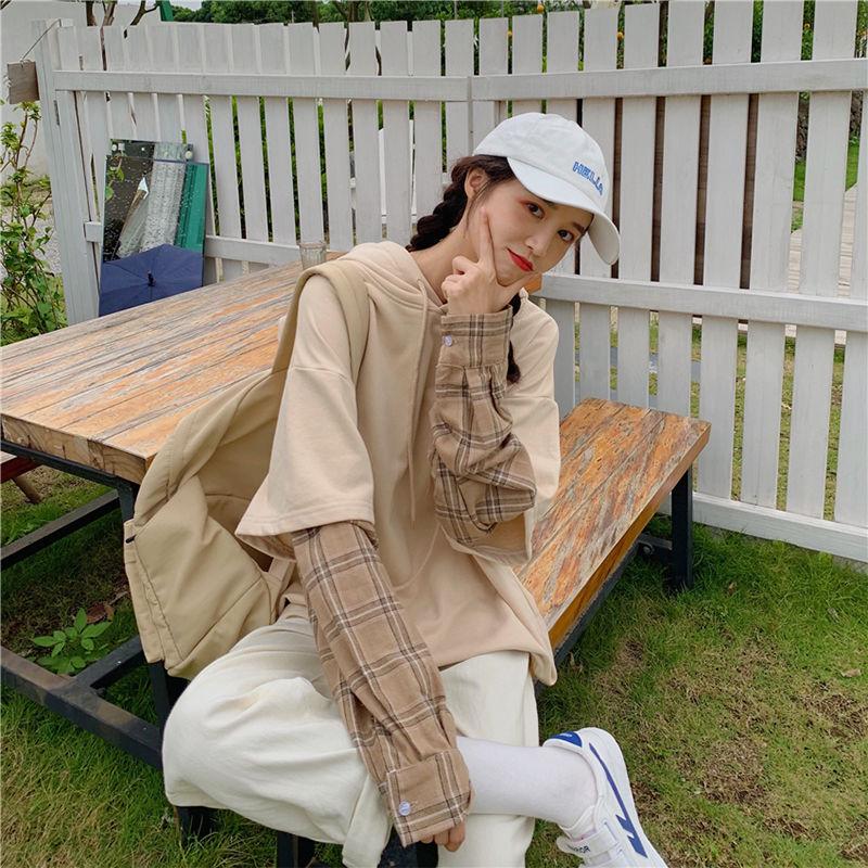 KOREAN AESTHETIC PATCHWORK HOODIE - Cosmique Studio