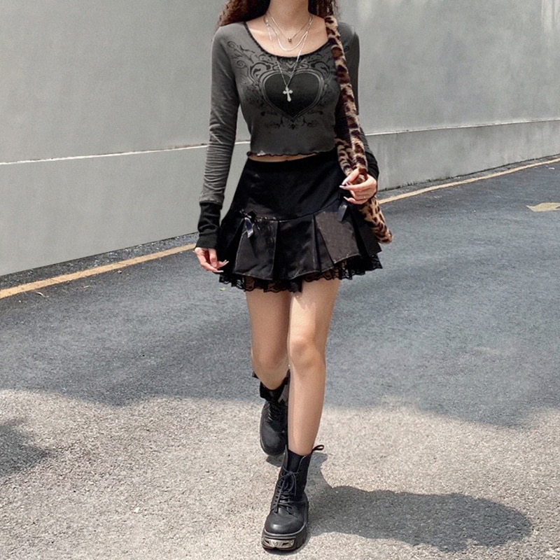 wishcore grunge coquette y2k レイヤード　ニット Y2k Coquette Clothing - Girlcore vibes | Minga London