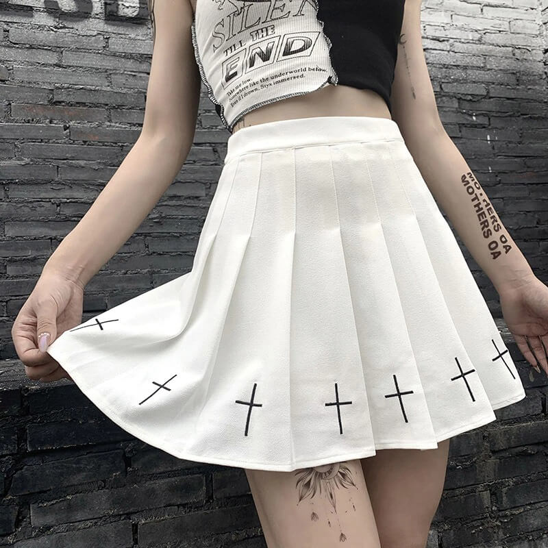 【GLOWNY】★韓国人気★ GIRLFRIEND PLEATED MINI SKIRT★4COLOR GIRLFRIEND PLEATED MINI SKIRT (BEIGE) - GLOWNY