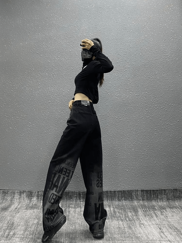 ★ DIAGONAL★ GRUNGE CUTTING DENIM PANTS black DA231PT06BK DIAGONAL CUT DENIM PANTS - BLACK - RDVZ | 60% - Asian