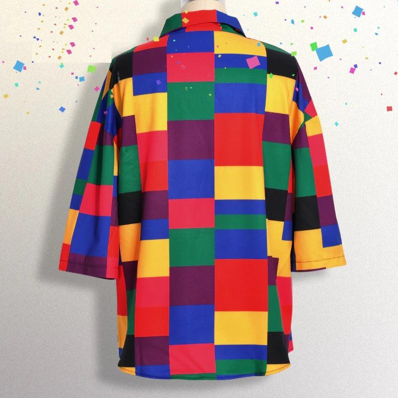 90s Aesthetic Rainbow Plus Size Blouse Cosmique Studio