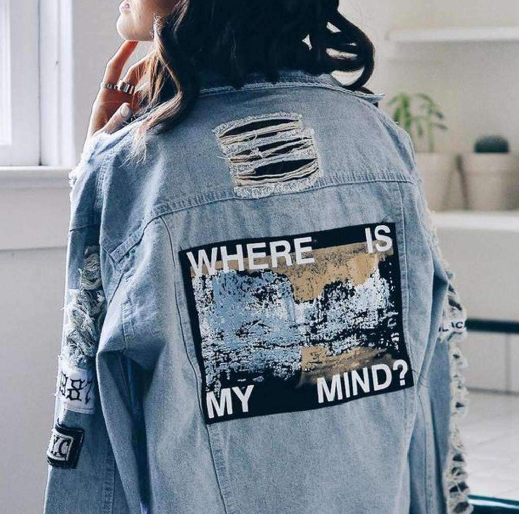 Where Is My Mind Denim Jacket - Cosmique Studio
