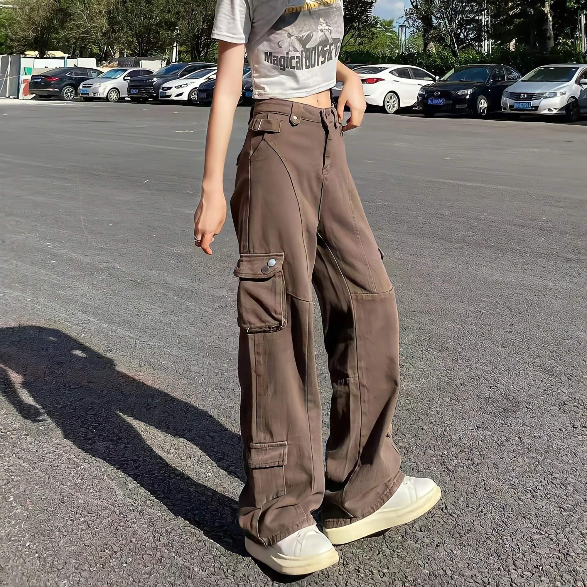 Fairy Grunge Cargo Pants - Cosmique Studio
