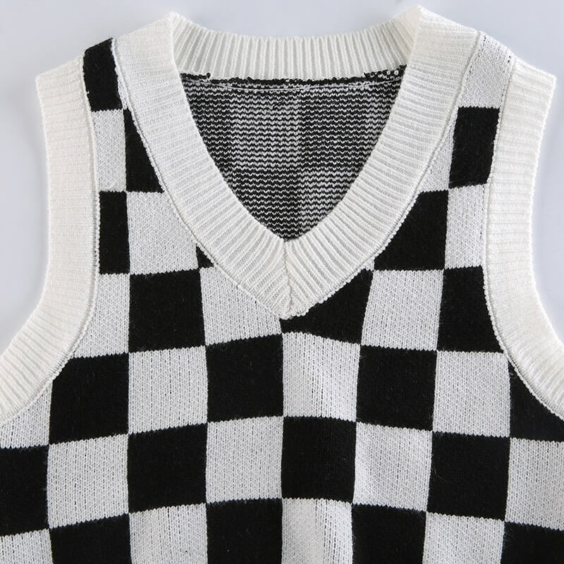 ✨新品✨23AW✨HYKE✨SWEATER CROPPED VEST HYKE 2022SS | STRIPED SWEATER CROPPED TOP KNIT VEST | Navy
