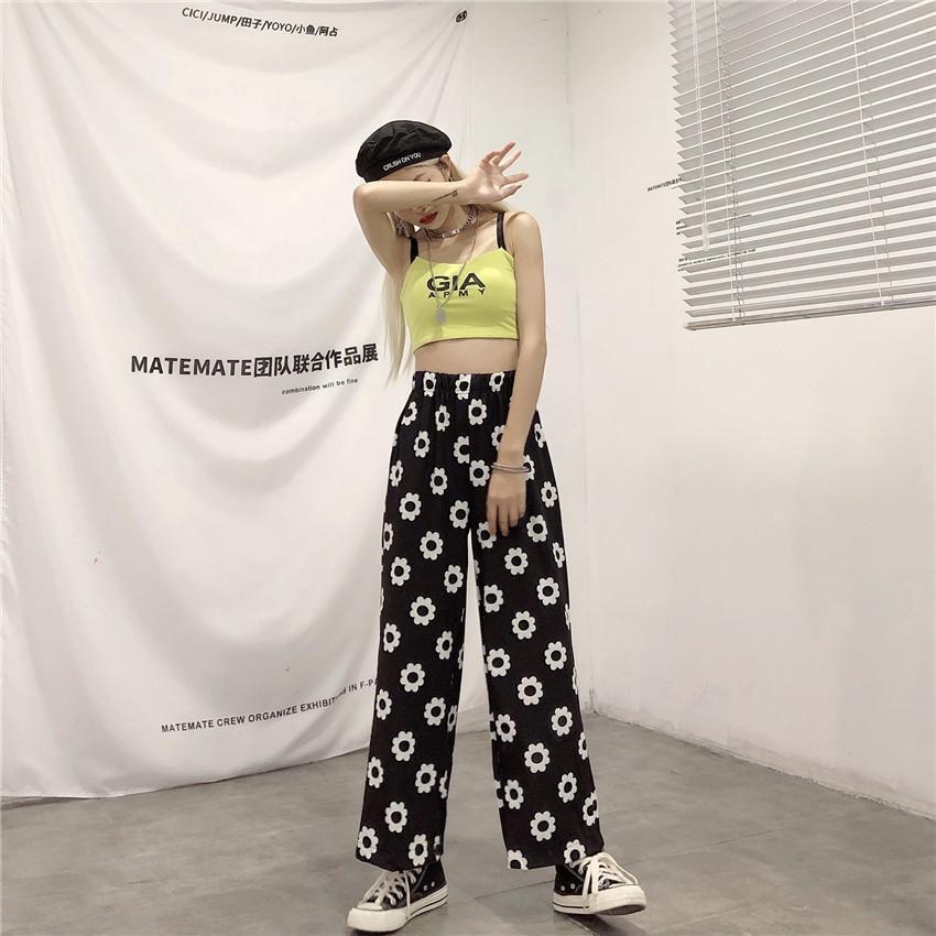 【COYSEIO】25ss FLOWER PATTERN PANTS Floral Print Pants – La Garçonne