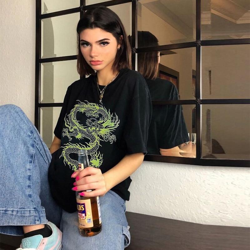 DRAGON PRINT STREETWEAR TEE - Cosmique Studio