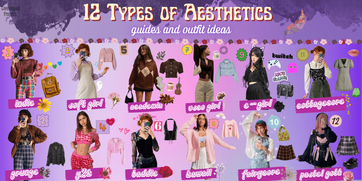 12 Types Of Aesthetics: Guides Outfit Ideas [Updated 2023] Cosmique ...