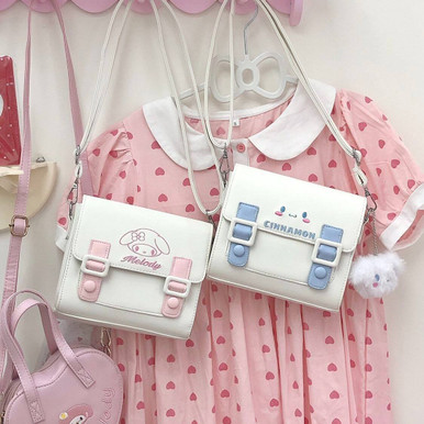 [Kashiko] Aesthetic Print shoulder Bag ★大人気★ cute-kawaii-shoulder-