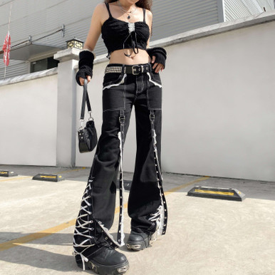 Egirl Festival Style Cargo Pants - Cosmique Studio