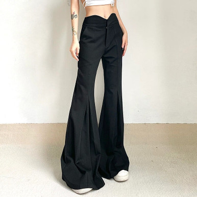 パンツ Kirakira flare pants (black) KYLIE MESH FLARE PANT – AKIRA