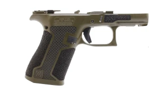 Custom Glock 43X MOS OD Green Hybrid Hand Stippled Lower