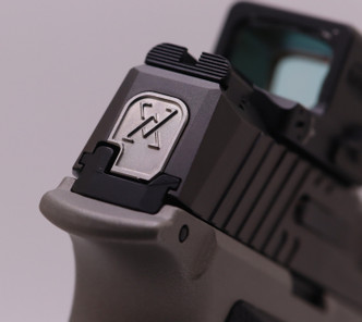 Sig P365 Stainless Steel Slide Cap Textured Back Plate