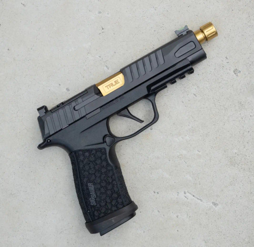 True Precision Sig Sauer P365 FUSE with True Gold threaded barrel