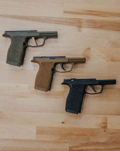 Hand Stippled SIG OEM P365 XL Grip Module - Coyote