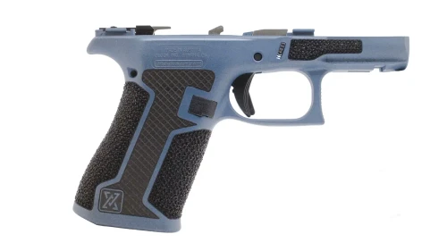 Custom Glock 43X MOS TRUE Blue Hybrid Hand Stippled Lower