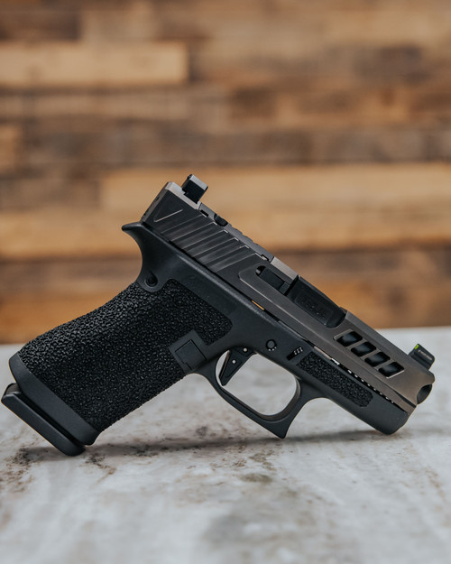 Hand Stippled Glock 43X OEM Complete Lower - Black