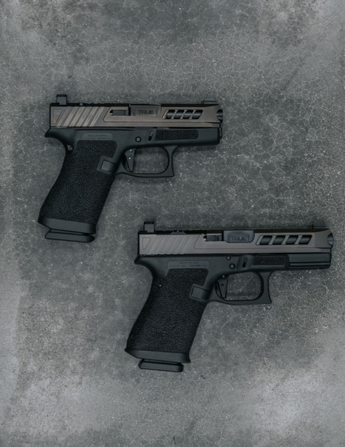 Hand Stippled Glock 43X OEM Complete Lower - Black