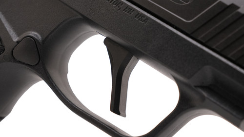 The True Precision Sig Sauer P365 FUSE black suppressor ready build trigger.
