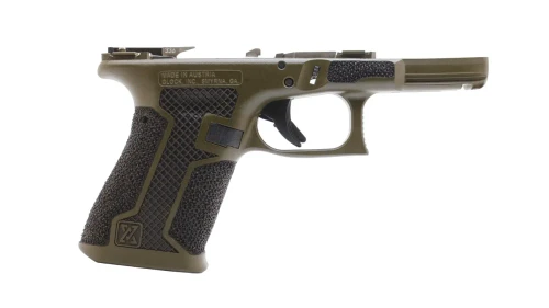 Custom Glock 19 OD Green Hybrid Hand Stippled Gen 3 Lower