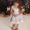Heirloom Christmas Noel Set: Dress + Pantaloons in Red Floral