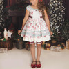 Heirloom Christmas Noel Set: Dress + Pantaloons in Red Floral