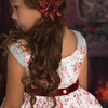 Heirloom Christmas Noel Set: Dress + Pantaloons in Red Floral
