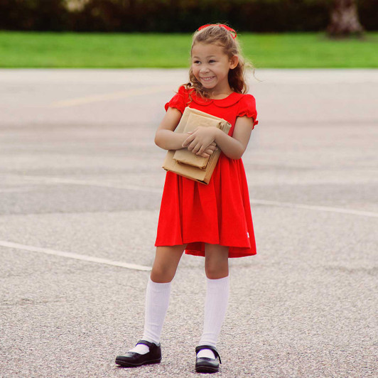 Girls Sleeveless Woven Pleated Jumper with Stain and Wrinkle Resistance -  Uniform | Gymboree - NAVY SLATE