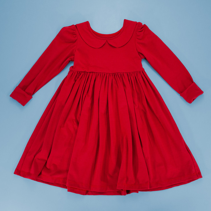 Maddyn Uniform Dress | Long Sleeve Collared Uniform Dress | I Bambini