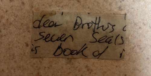 David Koresh - Dear Brothers / Seven Seals” 