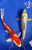 (2) 10" Crimson & Shadow Koi Pair #J62534(X10)