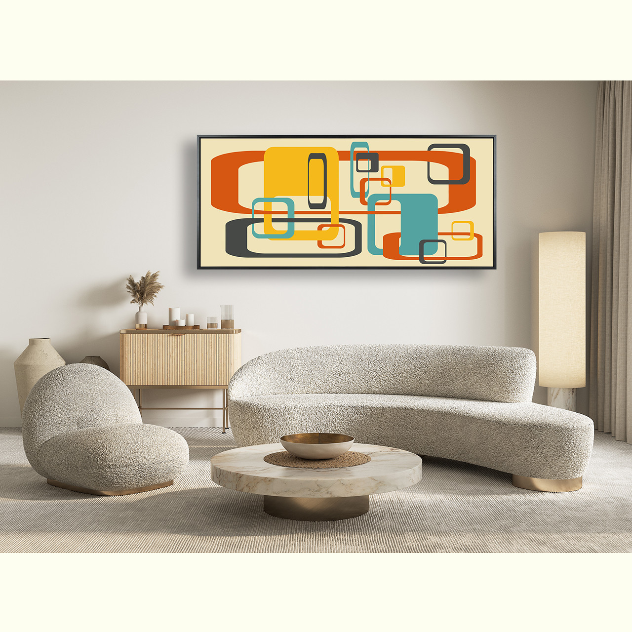 Mid Century Modern Abstract 
