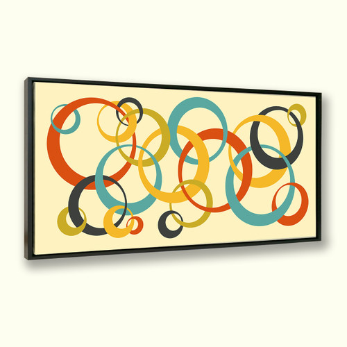Mid century Modern abstract "Hoola" numbered limited edition giclee on canvas original creation Mid century Modern abstract "Hoola" numbered limited edition giclee on canvas original creation