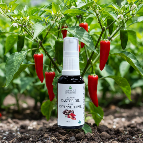 Organic Castor Oil With Cayenne Pepper 30 ML