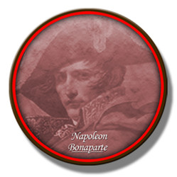 Heavyweight Paperweight - Antique Napoleon Portrait