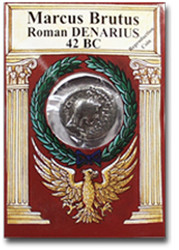 Reproduction Coin - Roman - Brutus Denarius - Packaged