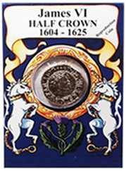 Reproduction Coin - Scotland - James VI Half Crown - Packaged