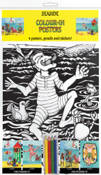 Colour-in Posters - Seaside