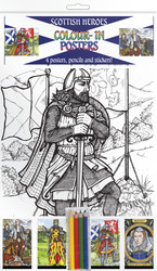 Colour-in Posters - Scotland - Scottish Heroes
