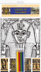 Colour-in Postcards - Egyptian - Egyptian Life