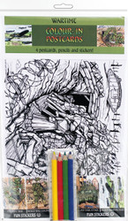 Colour-in Postcards - Wartime