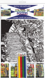 Colour-in Postcards - Scotland - Battle for Scotland