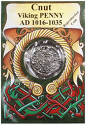 Reproduction Coin - Viking - King Cnut Penny - Packaged